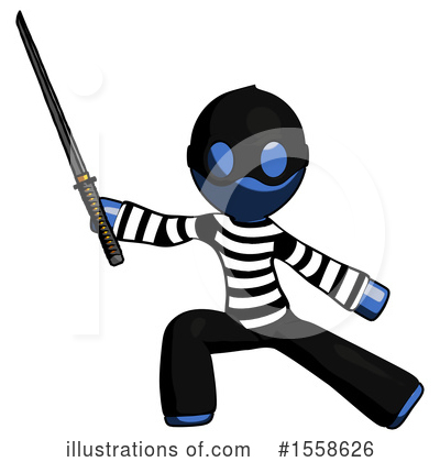 Royalty-Free (RF) Blue Design Mascot Clipart Illustration by Leo Blanchette - Stock Sample #1558626