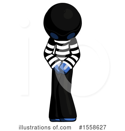 Royalty-Free (RF) Blue Design Mascot Clipart Illustration by Leo Blanchette - Stock Sample #1558627