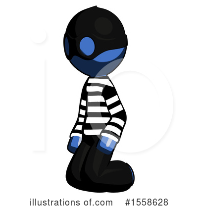 Royalty-Free (RF) Blue Design Mascot Clipart Illustration by Leo Blanchette - Stock Sample #1558628