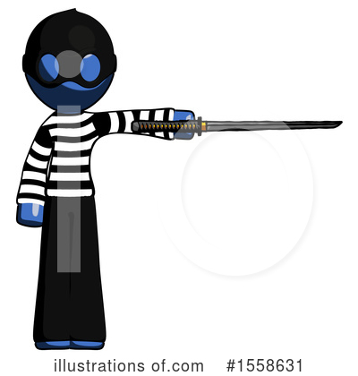 Royalty-Free (RF) Blue Design Mascot Clipart Illustration by Leo Blanchette - Stock Sample #1558631