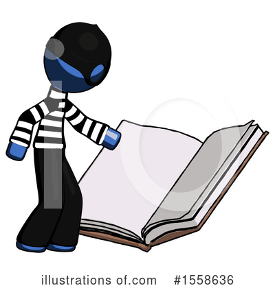 Royalty-Free (RF) Blue Design Mascot Clipart Illustration by Leo Blanchette - Stock Sample #1558636