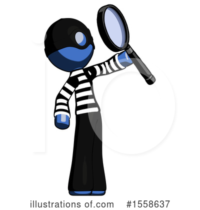 Royalty-Free (RF) Blue Design Mascot Clipart Illustration by Leo Blanchette - Stock Sample #1558637
