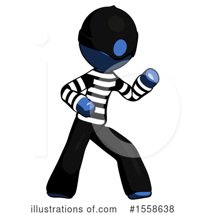 Royalty-Free (RF) Blue Design Mascot Clipart Illustration by Leo Blanchette - Stock Sample #1558638
