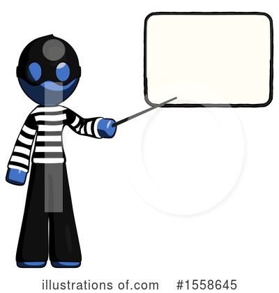 Royalty-Free (RF) Blue Design Mascot Clipart Illustration by Leo Blanchette - Stock Sample #1558645