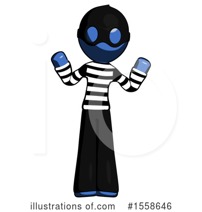 Royalty-Free (RF) Blue Design Mascot Clipart Illustration by Leo Blanchette - Stock Sample #1558646