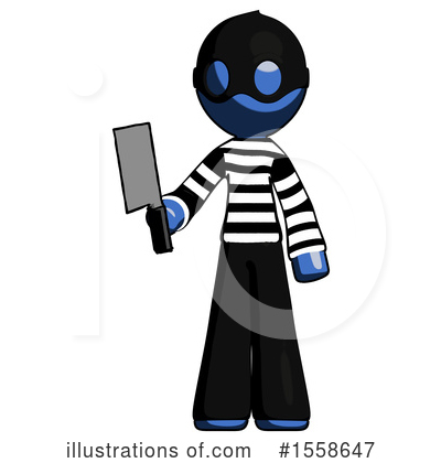Royalty-Free (RF) Blue Design Mascot Clipart Illustration by Leo Blanchette - Stock Sample #1558647