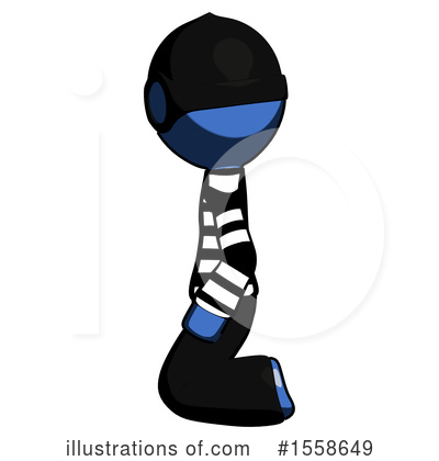 Royalty-Free (RF) Blue Design Mascot Clipart Illustration by Leo Blanchette - Stock Sample #1558649