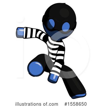 Royalty-Free (RF) Blue Design Mascot Clipart Illustration by Leo Blanchette - Stock Sample #1558650