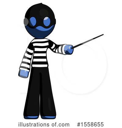 Royalty-Free (RF) Blue Design Mascot Clipart Illustration by Leo Blanchette - Stock Sample #1558655