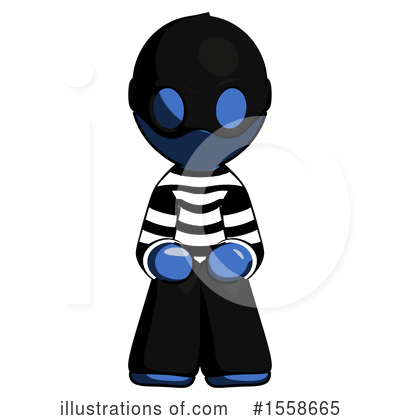 Royalty-Free (RF) Blue Design Mascot Clipart Illustration by Leo Blanchette - Stock Sample #1558665