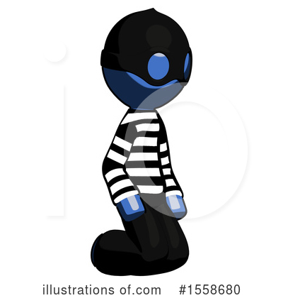 Royalty-Free (RF) Blue Design Mascot Clipart Illustration by Leo Blanchette - Stock Sample #1558680