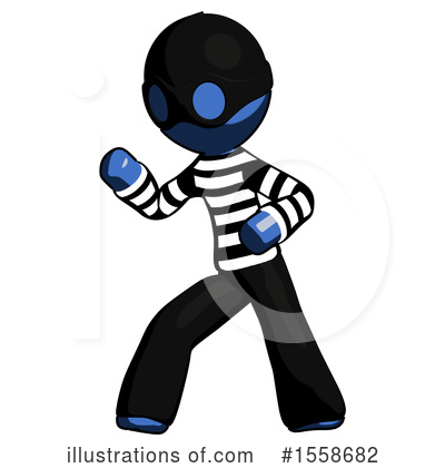Royalty-Free (RF) Blue Design Mascot Clipart Illustration by Leo Blanchette - Stock Sample #1558682