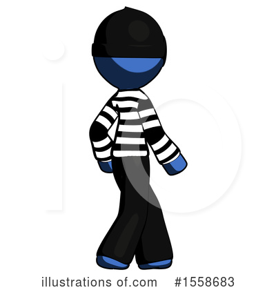 Royalty-Free (RF) Blue Design Mascot Clipart Illustration by Leo Blanchette - Stock Sample #1558683