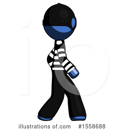 Royalty-Free (RF) Blue Design Mascot Clipart Illustration by Leo Blanchette - Stock Sample #1558688