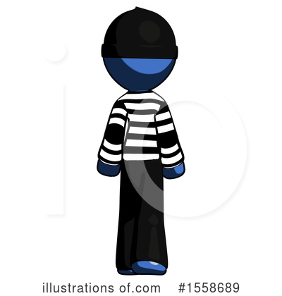 Royalty-Free (RF) Blue Design Mascot Clipart Illustration by Leo Blanchette - Stock Sample #1558689