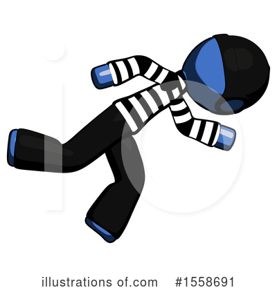 Royalty-Free (RF) Blue Design Mascot Clipart Illustration by Leo Blanchette - Stock Sample #1558691