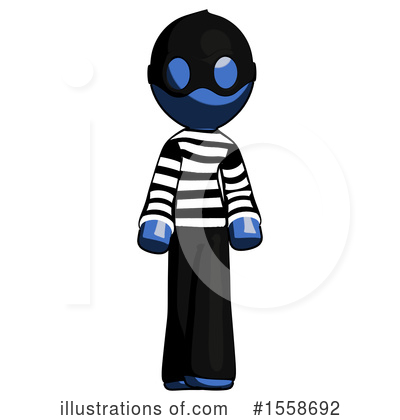 Royalty-Free (RF) Blue Design Mascot Clipart Illustration by Leo Blanchette - Stock Sample #1558692