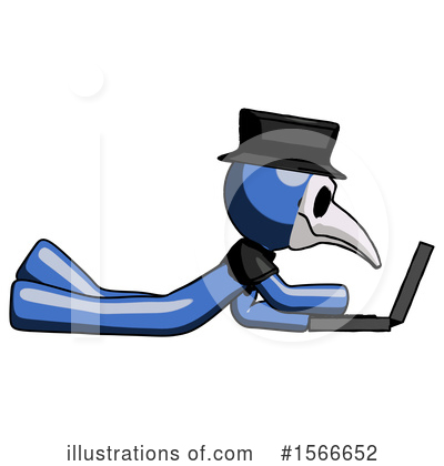 Royalty-Free (RF) Blue Design Mascot Clipart Illustration by Leo Blanchette - Stock Sample #1566652