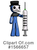 Blue Design Mascot Clipart #1566657 by Leo Blanchette
