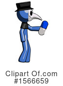 Blue Design Mascot Clipart #1566659 by Leo Blanchette