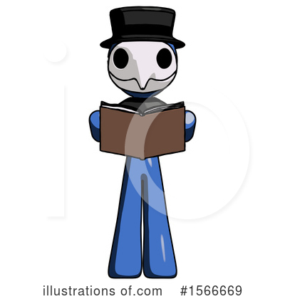 Royalty-Free (RF) Blue Design Mascot Clipart Illustration by Leo Blanchette - Stock Sample #1566669