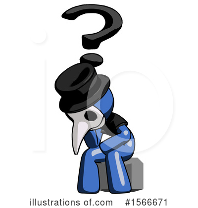 Royalty-Free (RF) Blue Design Mascot Clipart Illustration by Leo Blanchette - Stock Sample #1566671
