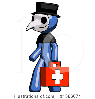 Royalty-Free (RF) Blue Design Mascot Clipart Illustration by Leo Blanchette - Stock Sample #1566674