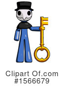 Blue Design Mascot Clipart #1566679 by Leo Blanchette