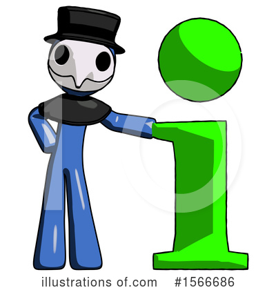 Royalty-Free (RF) Blue Design Mascot Clipart Illustration by Leo Blanchette - Stock Sample #1566686
