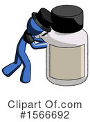 Blue Design Mascot Clipart #1566692 by Leo Blanchette