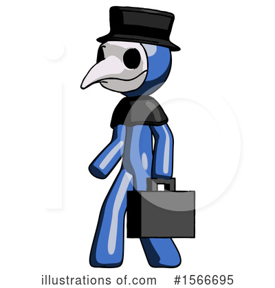 Royalty-Free (RF) Blue Design Mascot Clipart Illustration by Leo Blanchette - Stock Sample #1566695