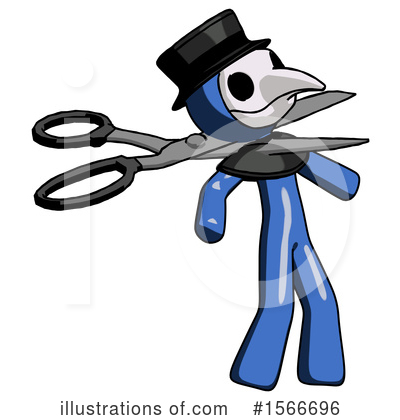 Royalty-Free (RF) Blue Design Mascot Clipart Illustration by Leo Blanchette - Stock Sample #1566696