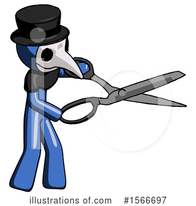 Royalty-Free (RF) Blue Design Mascot Clipart Illustration by Leo Blanchette - Stock Sample #1566697
