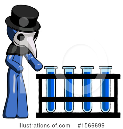 Royalty-Free (RF) Blue Design Mascot Clipart Illustration by Leo Blanchette - Stock Sample #1566699