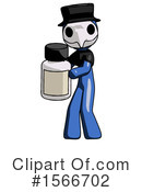 Blue Design Mascot Clipart #1566702 by Leo Blanchette