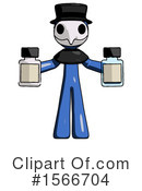 Blue Design Mascot Clipart #1566704 by Leo Blanchette