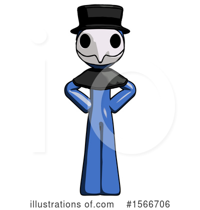Royalty-Free (RF) Blue Design Mascot Clipart Illustration by Leo Blanchette - Stock Sample #1566706