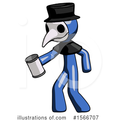 Royalty-Free (RF) Blue Design Mascot Clipart Illustration by Leo Blanchette - Stock Sample #1566707