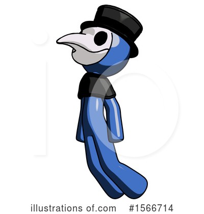 Royalty-Free (RF) Blue Design Mascot Clipart Illustration by Leo Blanchette - Stock Sample #1566714
