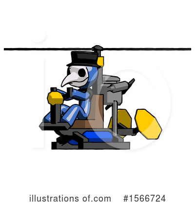 Royalty-Free (RF) Blue Design Mascot Clipart Illustration by Leo Blanchette - Stock Sample #1566724