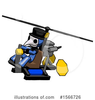 Royalty-Free (RF) Blue Design Mascot Clipart Illustration by Leo Blanchette - Stock Sample #1566726