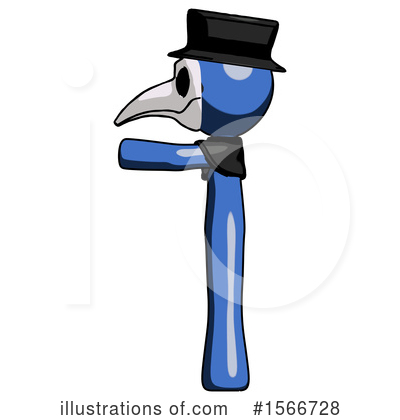 Royalty-Free (RF) Blue Design Mascot Clipart Illustration by Leo Blanchette - Stock Sample #1566728