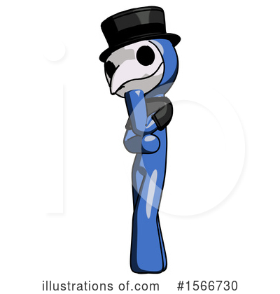 Royalty-Free (RF) Blue Design Mascot Clipart Illustration by Leo Blanchette - Stock Sample #1566730