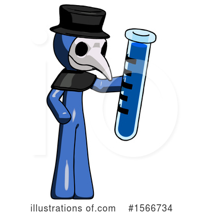 Royalty-Free (RF) Blue Design Mascot Clipart Illustration by Leo Blanchette - Stock Sample #1566734