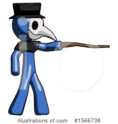 Royalty-Free (RF) Blue Design Mascot Clipart Illustration by Leo Blanchette - Stock Sample #1566738