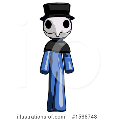 Royalty-Free (RF) Blue Design Mascot Clipart Illustration by Leo Blanchette - Stock Sample #1566743