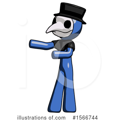 Royalty-Free (RF) Blue Design Mascot Clipart Illustration by Leo Blanchette - Stock Sample #1566744