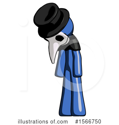 Royalty-Free (RF) Blue Design Mascot Clipart Illustration by Leo Blanchette - Stock Sample #1566750