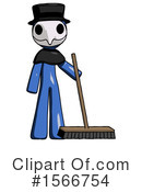 Blue Design Mascot Clipart #1566754 by Leo Blanchette