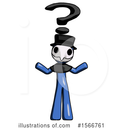 Royalty-Free (RF) Blue Design Mascot Clipart Illustration by Leo Blanchette - Stock Sample #1566761